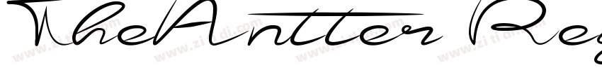 TheAntter Regular字体转换